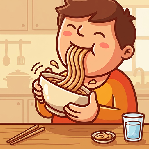 麺すすりマスター